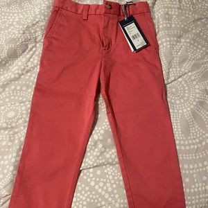 Vineyard Vines boy’s Breaker Pants. Size 5. Jetty Red. new with tags.